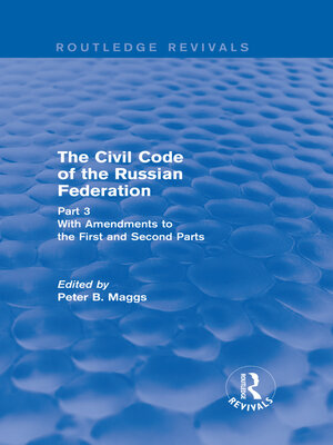 cover image of Civil Code of the Russian Federation